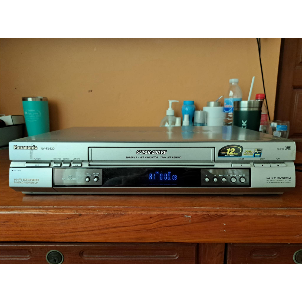 เครื่องเล่นวีดีโอ VHS Video Panasonic NV-FJ630 ระบบ Hifi ใช้งานได้ปกติ