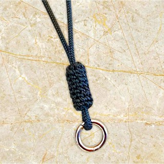 สร้อยเชือกร่มนอก 1.2 มิล งานเย็บปมห่วง ความยาว 28 นิ้ว