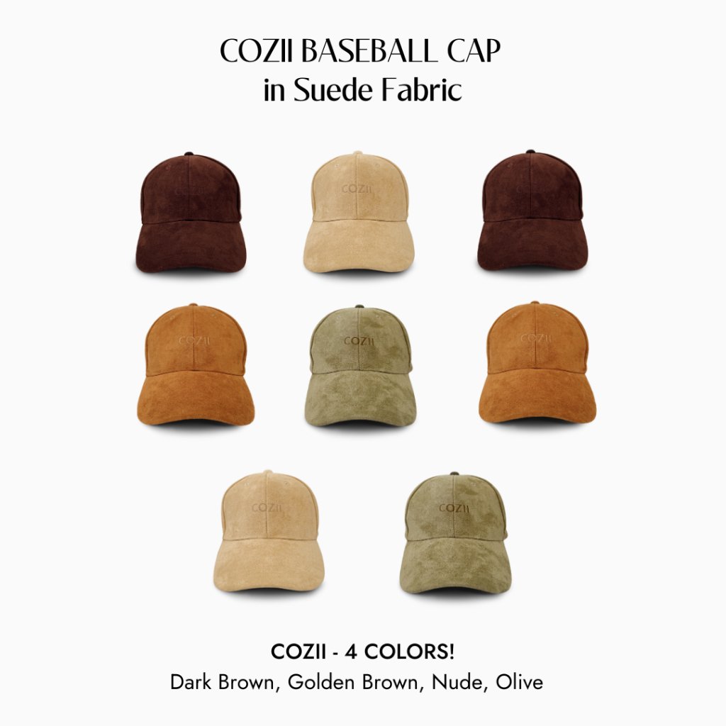 หมวก COZII - Baseball Cap In Suede Fabric