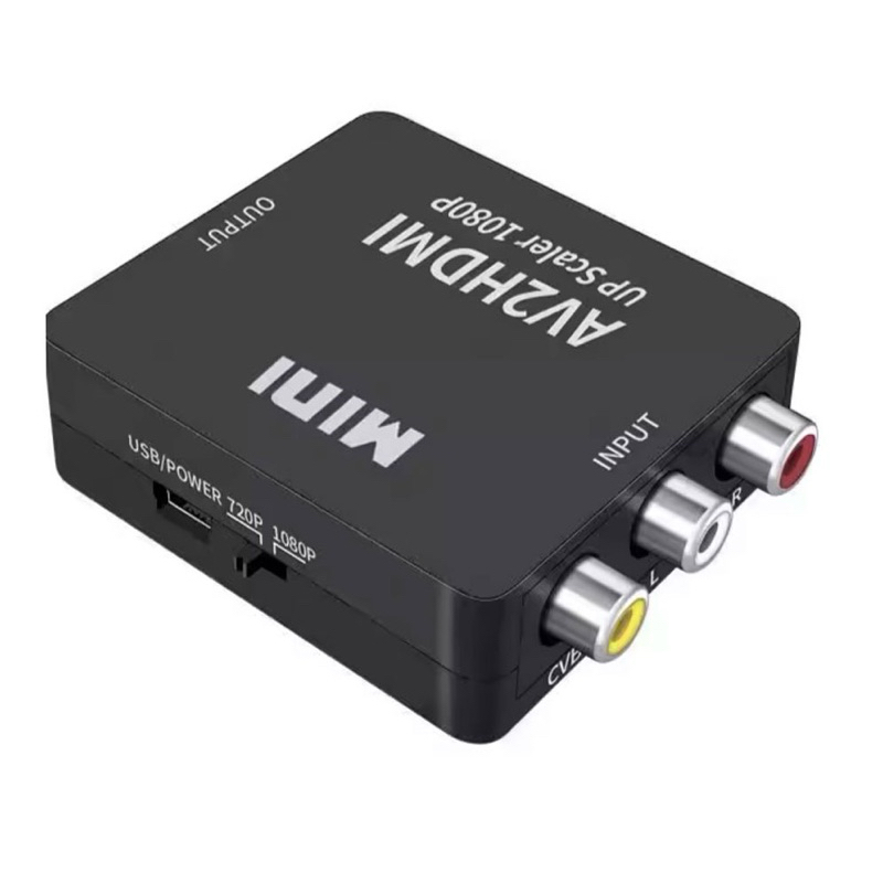 AV to HDMI Converter /กล่องแปลงเอวีให้เป็นเอชดีเอ็มไอ ใช้แปลงจาก AV To HDMI 1080P Mini Av2Hdmi สําหรับ Hdtv