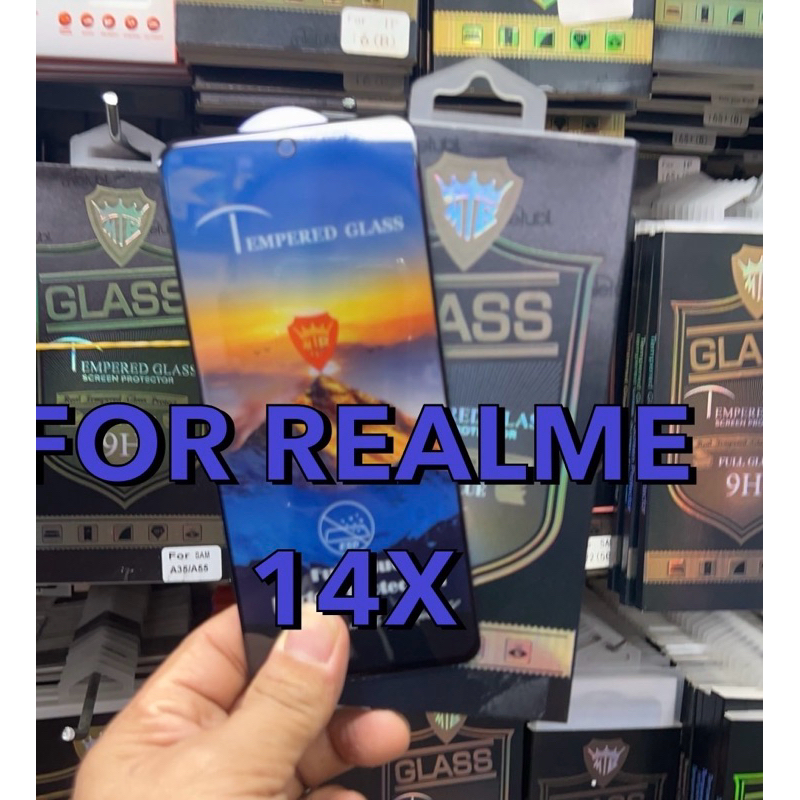 ฟิล์มกระจกนิรภัยแบบเต็มจอ (แบบใส)รุ่น Realme14X / Realme13(5G) /Realme13+(5G) ตรงรุ่น!! ฟิล์มกระจกนิ