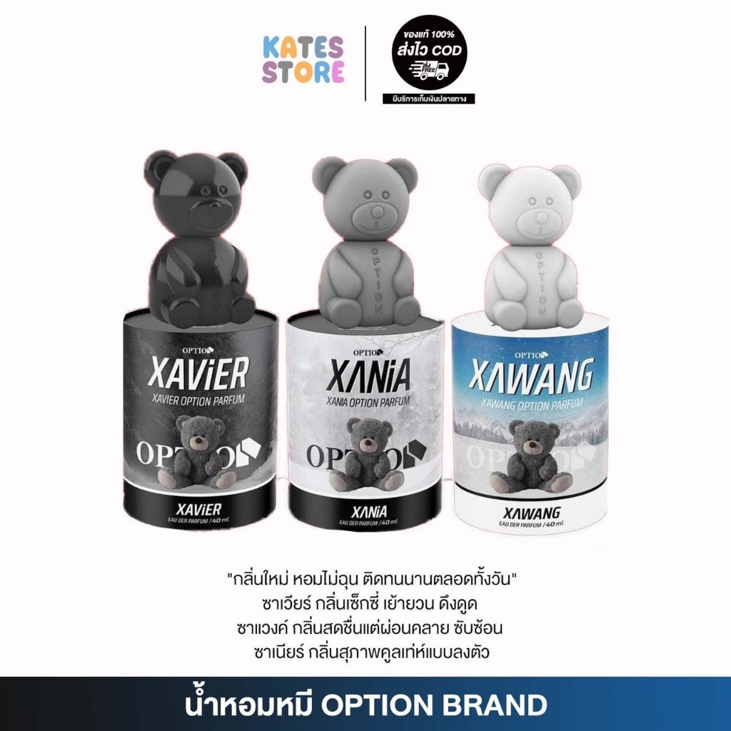 น้ำหอมหมี Option น้ำหอมออฟชั่น ส่งฟรี หอมติดทน