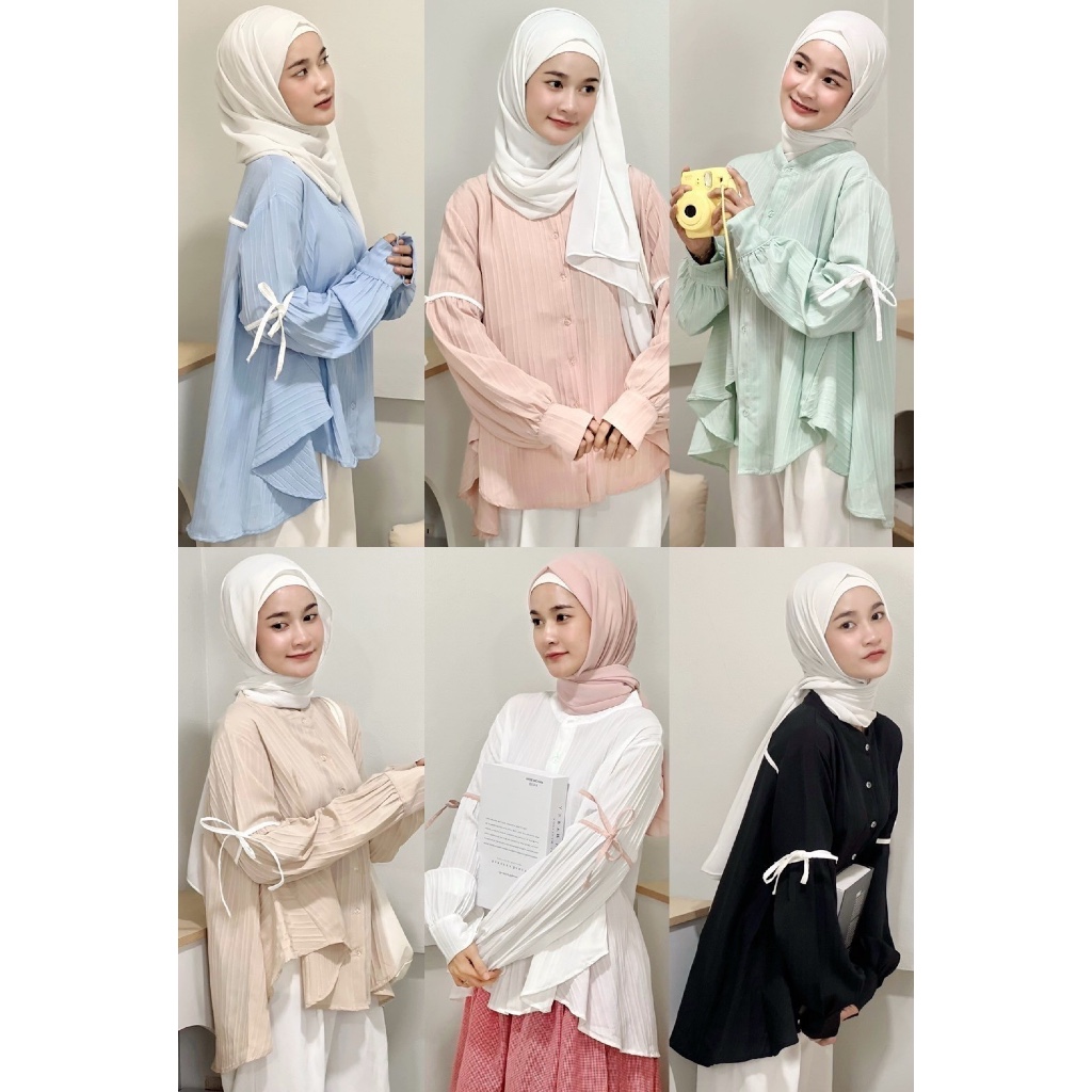 On 8822 ป้าย On fleek เสื้อแขนยาว คอจีนกุ้นสลับสีที่แขน ด้านหลังทรงหางปลาไม่รัดสะโพก ผ้าดีมาก อก 32-