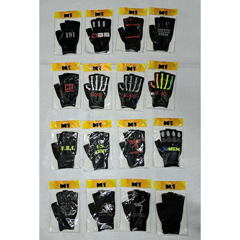 ลายเยอะ ของแท้💯 ถุงมือกันลื่น ตุ๊กแก ยี่ห้อ M1 โรงงานไทย - รูปที่ 2