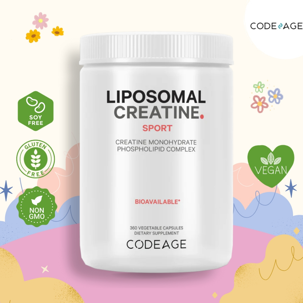CODEAGE Liposomal Creatine Monohydrate - 360 Capsule ⚡Charge up, work out ⚡