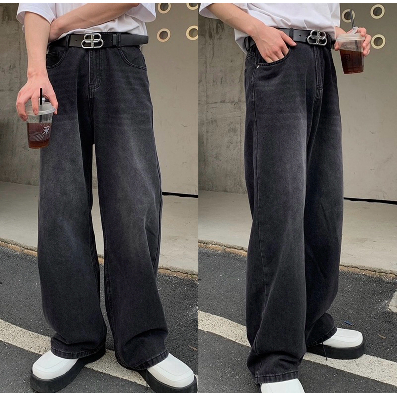 Inyourstyles.brand Loose Jeans กางเกงยีนส์ทรงกระบอกใหญ่ทรงหลวม สไตล์เกาหลี - รูปที่ 3