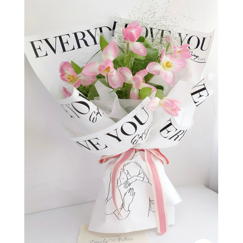 P03 กระดาษตัวอักษร EVERDAY I LOVE YOU 🌹