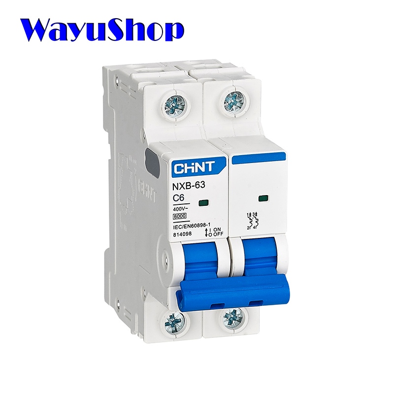 CHINT NXB-63 C6 2P 6A 6kA เบรกเกอร์ลูกย่อย MCB 2P 6A