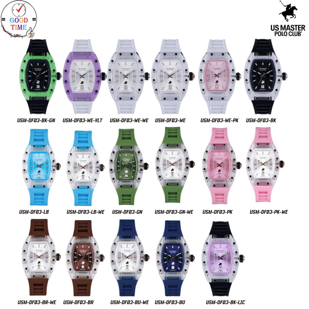 US Master Polo Club นาฬิกาข้อมือผู้หญิง รุ่น USM-DF03 (สินค้าใหม่ ของแท้ มีใบรับประกัน )