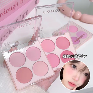 FAMOTY บลัชออนปัดแก้ม เนื้อแมตต์ ไล่โทนสี 4 สี เม็ดสีชัด ดูเป็นธรรมชาติ ติดทนนาน