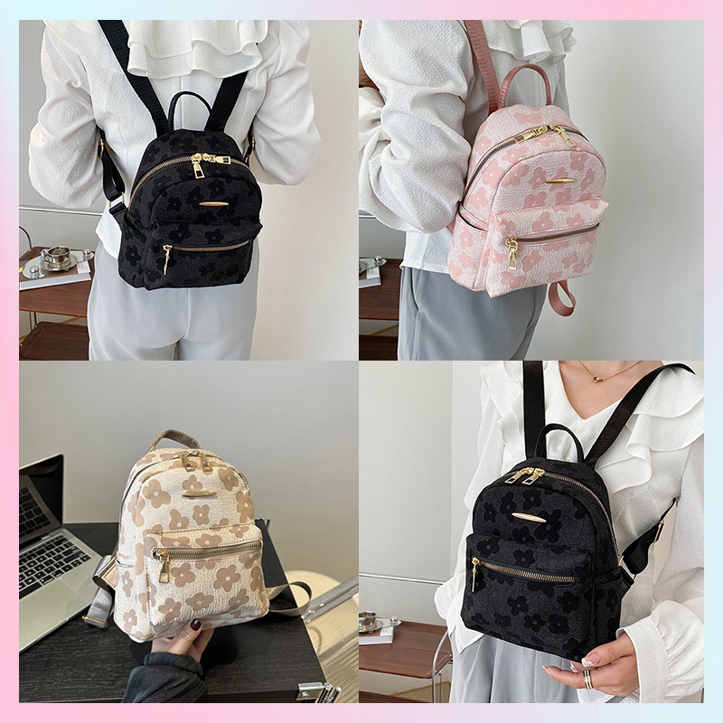 XWbrand มาใหม่ล่าสุด กระเป๋าเป้แฟชั่นฮิต ทรงสวยขนาดกระทัดรัด ลายดอกไม้สุดมินิมอล ราคาก็ประหยัดสุดคุ้ม มีติดบ้านไว้เลยจ้า