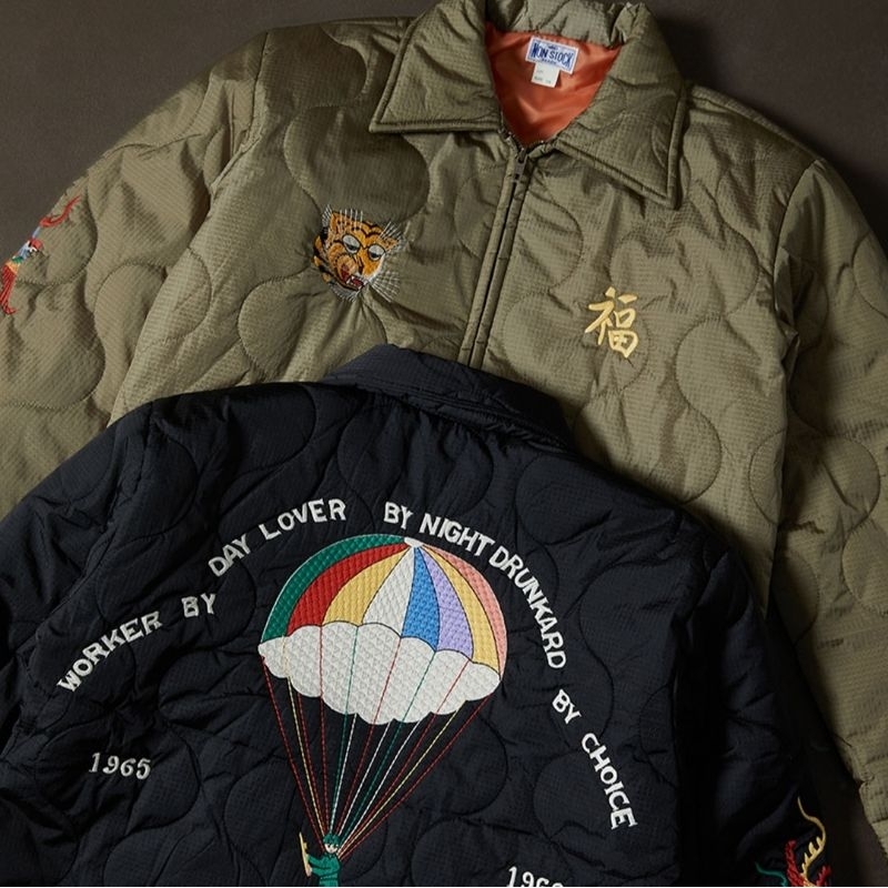 เสื้อแจ็คเก็ต Non Stock Vietnam Souvenir USMC Embroidered Jacket.