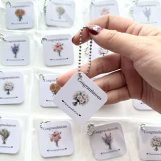 พวงกุญแจปัจฉิม การ์ดCongratulations ของขวัญปัจฉิม