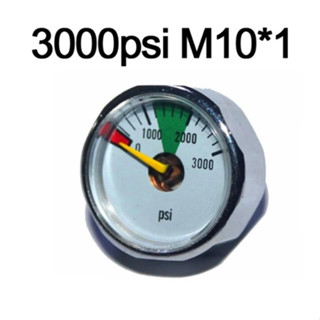 เกจวัดแรงดันสูง 3,000 PSI เกลียว M10
