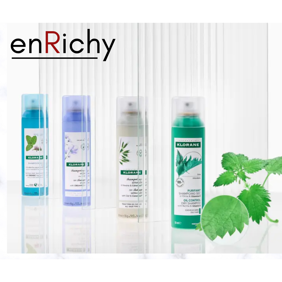 Klorane Dry Shampoo คลอเรน ดรายแชมพูสเปรย์ เพื่อผมสะอาดนุ่มอย่างเร่งด่วน โดยไม่ต้องใช้น้ำ From Franc