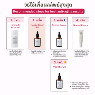 KISOCARE MATRIX SERUM PE (Peptide Serum) เซรั่มแอนตี้เอจจิ้งสูตรพรีเมี่ยม อุดมด้วยเปปไทด์ 4 ชนิด