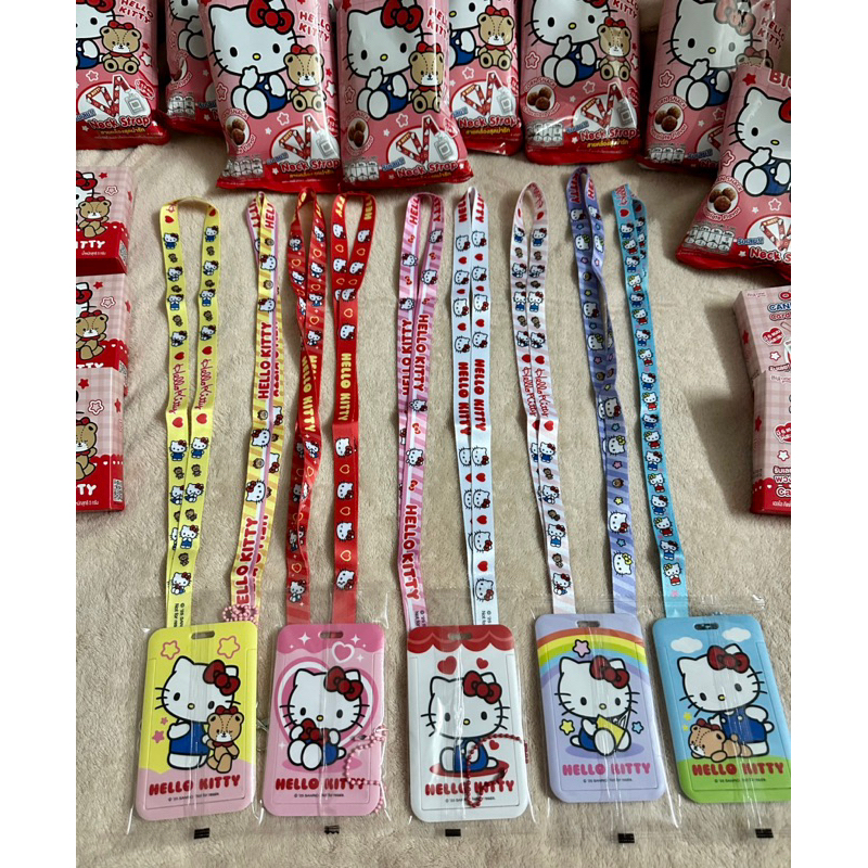[พร้อมส่ง] Card Holder & สายคล้องบัตร Hello Kitty ลิขสิทธิ์แท้