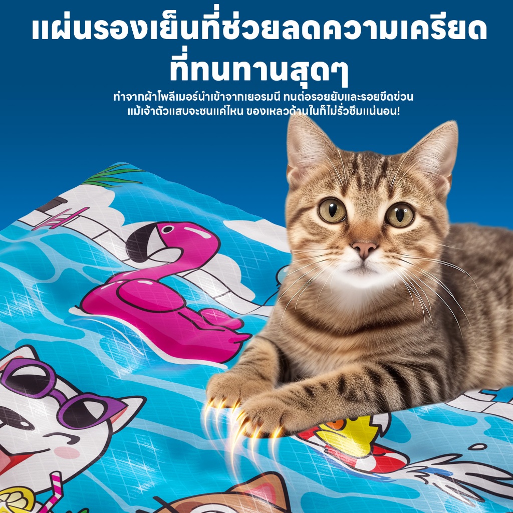 yoyopet : Cool gel mat ที่นอนเจลเย็น ลายพิเศษ yoyopet รูปที่ 5