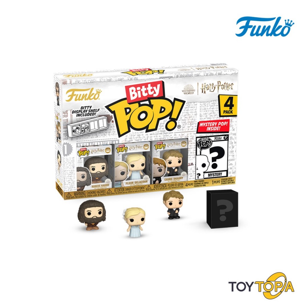 Funko (83657) - Rubeus Hagrid, Fleur Delacour ,Cedric Diggory Bitty POP!: Harry Potter and the Goble