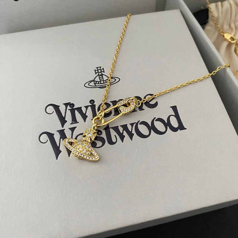สร้อย vivien westwood ออริ อุปกรณ์ครบ รุ่นมุก และไม่มุก เลือกในตัวเลือก🔥