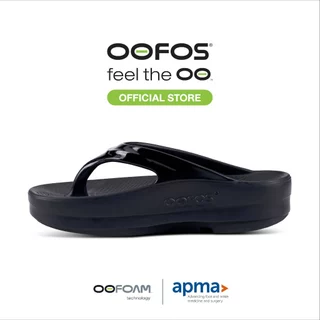 OOFOS Oomega Black รองเท้าเพื่อการฟื้นฟู