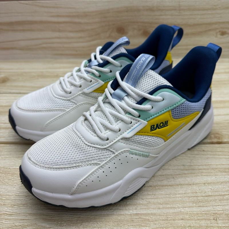 Baoji BJW 986 รองเท้าผ้าใบ (37-41) ขาวฟ้า/ครีมดำ/ครีมเขียว/ขาวน้ำเงิน ลก