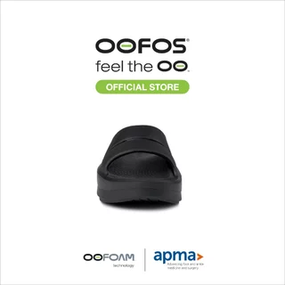 OOFOS Oomega Ooahh Black รองเท้าเพื่อการฟื้นฟู