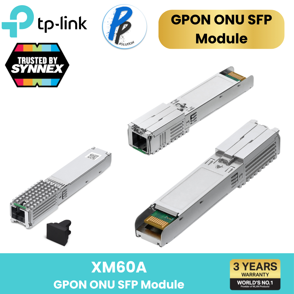 TP-Link XM60A GPON ONU SFP Module multi-gig fiber internet connections up to 2.488 Gbps downstream a