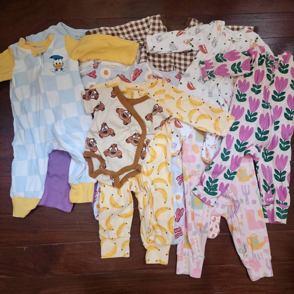 (ส่งต่อ) ชุดเด็ก ชุดนอน ชุดใส่อยู่บ้าน size NB-24m. / BabyLovett 👶🌟
