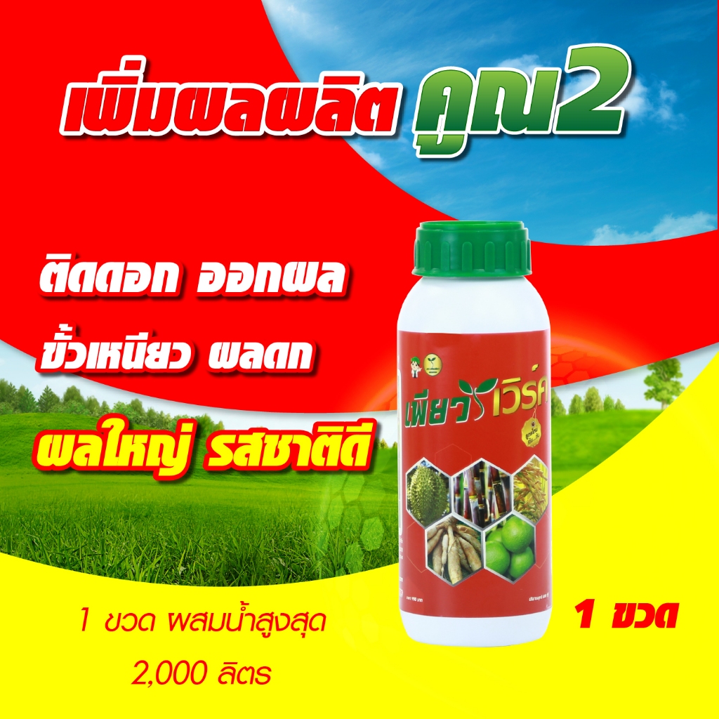 เพียวเวิร์ค เปิดตาดอกผลไม้ พืชผัก  เร่งดอกผล ขั้วเหนียว เพิ่มผลผลิต สีสรร รสชาติดี เพิ่มแป้งน้ำตาล