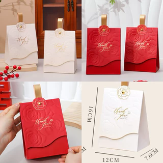 A009 A015 พร้อมส่ง!(แพค5ใบ+ห่วง) ถุงกระดาษใส่ของขวัญ ของชำร่วย ขนม น่ารักมากกก