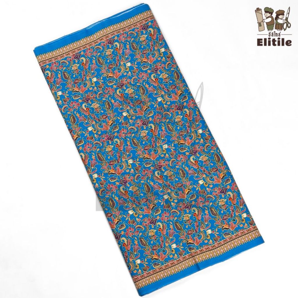 ผ้าคอตตอนปาเต๊ะ ลายสิงคโปร์C32112 ความยาว2หลา หน้ากว้าง 42 นิ้ว สำหรับทำผ้าถุง ผ้านุ่ง ซิ่น เดรส ตัดชุด เสื้อทำงาน - รูปที่ 4