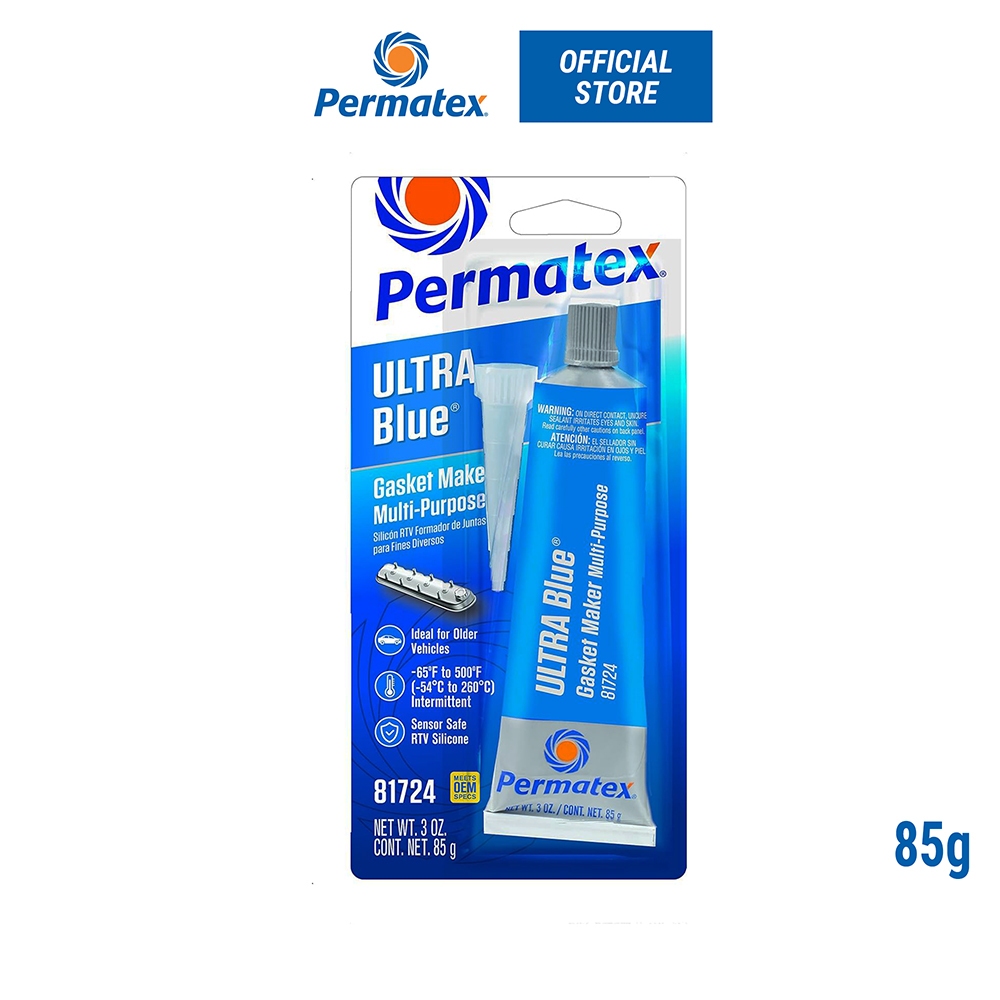 Permatex 81724 Ultra Blue RTV Multi-Purpose Gasket Maker (77BR) 3 oz.