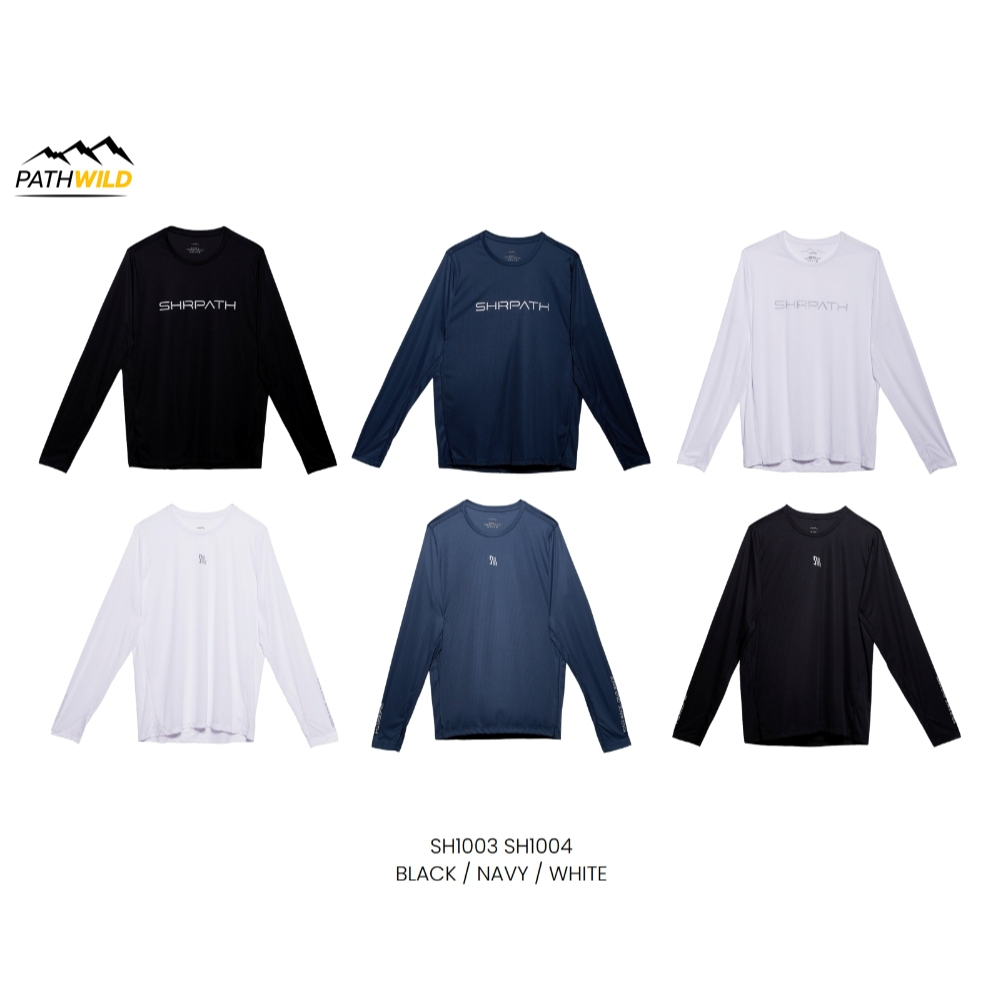 SHRPATH LIGHT RUNNING SHIRT LONG SLEEVE เสื้อวิ่งแขนยาว กันแดดดี น้ำหนักเบา ระบายอากาศได้ดี แห้งเร็ว ใส่สบาย UNISEX