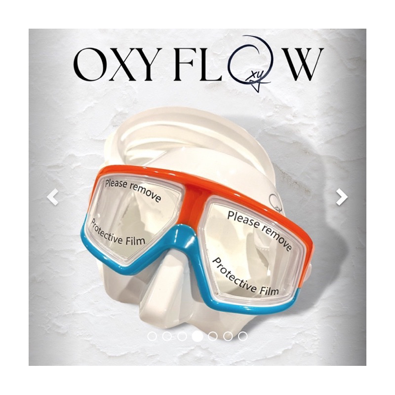 หน้ากากดำน้ำ แว่นตาดำน้ำfreedive ฟรีไดร์ Oxyflow มือสอง ดำน้ำลึก
