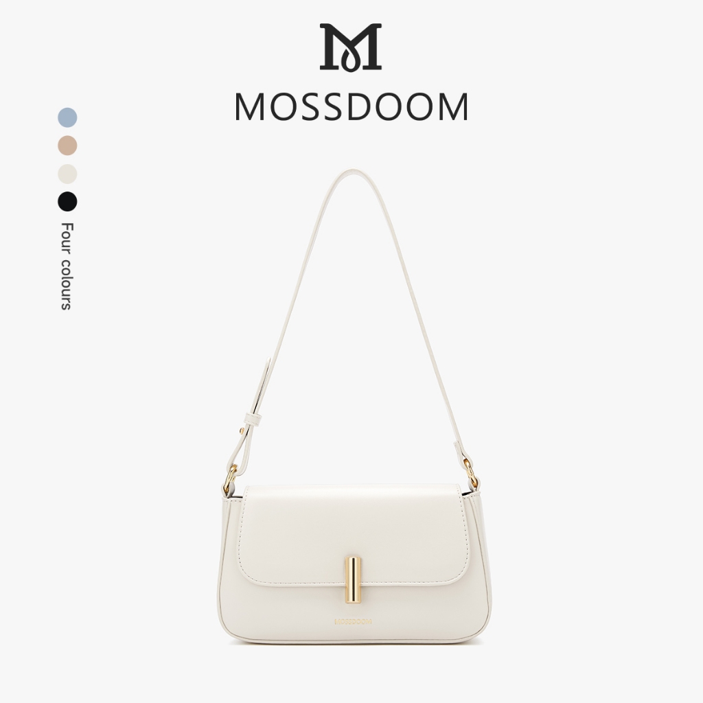 MOSSDOOM Balerie Bag กระเป๋าผู้หญิงทันสมัย หนังพียู หิ้วสะดวก 4สี(ดำ,แอปริคอท,ขาว,น้ำเงิน)