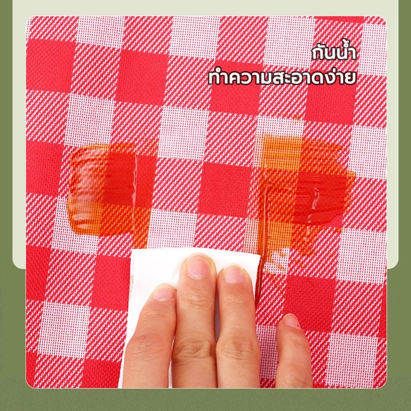 เสื่อปิคนิค ลายสก็อต กันน้ำ พกพาสะดวก thumbnail 4