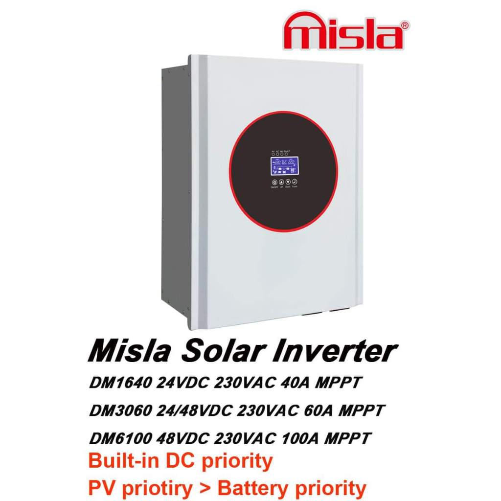 เคลียร์สต๊อก Psmart Misla inverter Hybrid DM Series อินเวอร์เตอร์ระบบเทอรอย กำลังไฟ 1.6/3/6Kw ใช้แบต