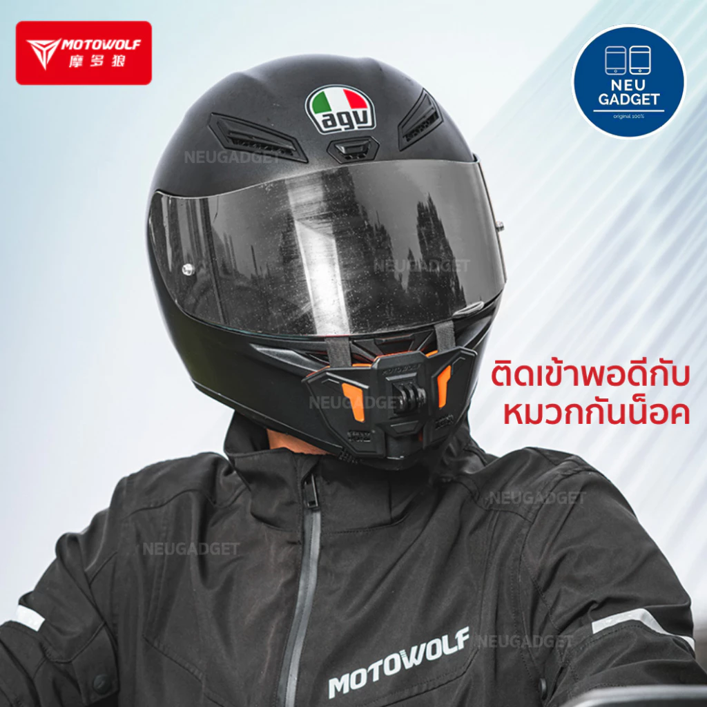 [ส่งจากไทย❗️] MOTOWOLF MDL 3534 ขายึดกล้องติดหมวก สำหรับมอเตอร์ไซค์ Helmet Camera Bracket thumbnail 3