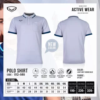 GRAND SPORT เสื้อคอปกตัดต่อแขน (สีใหม่) รหัส : 012585