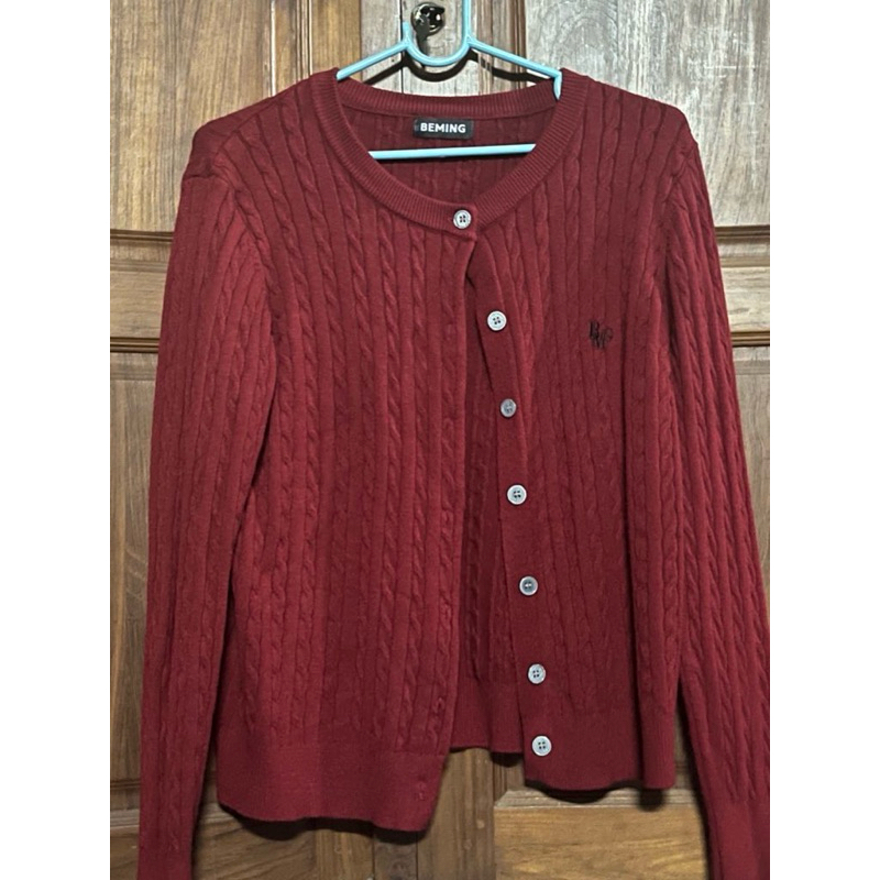 คาร์ดิแกนสีแดง beming size s