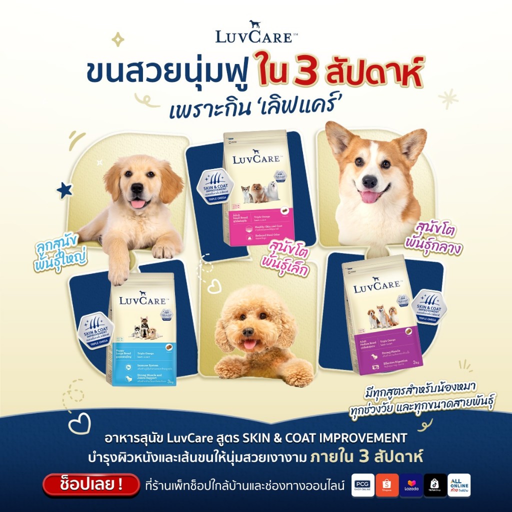 (แถม100g 2ซอง) Luvcare อาหารสุนัขพันธ์เล็ก ขนาด 2 กิโลกรัม - รูปที่ 3
