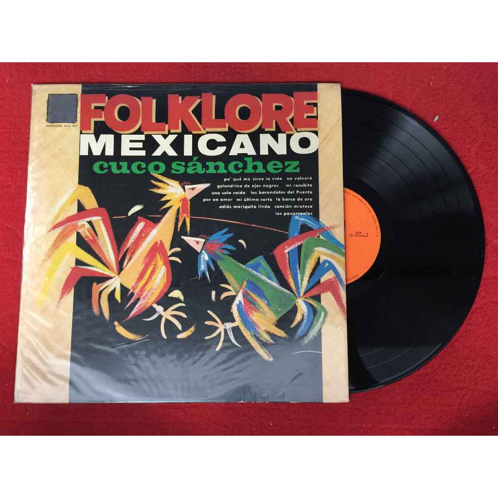 Cuco Sanchez – Folklore Mexicano ขนาด 12 นิ้ว LP B126