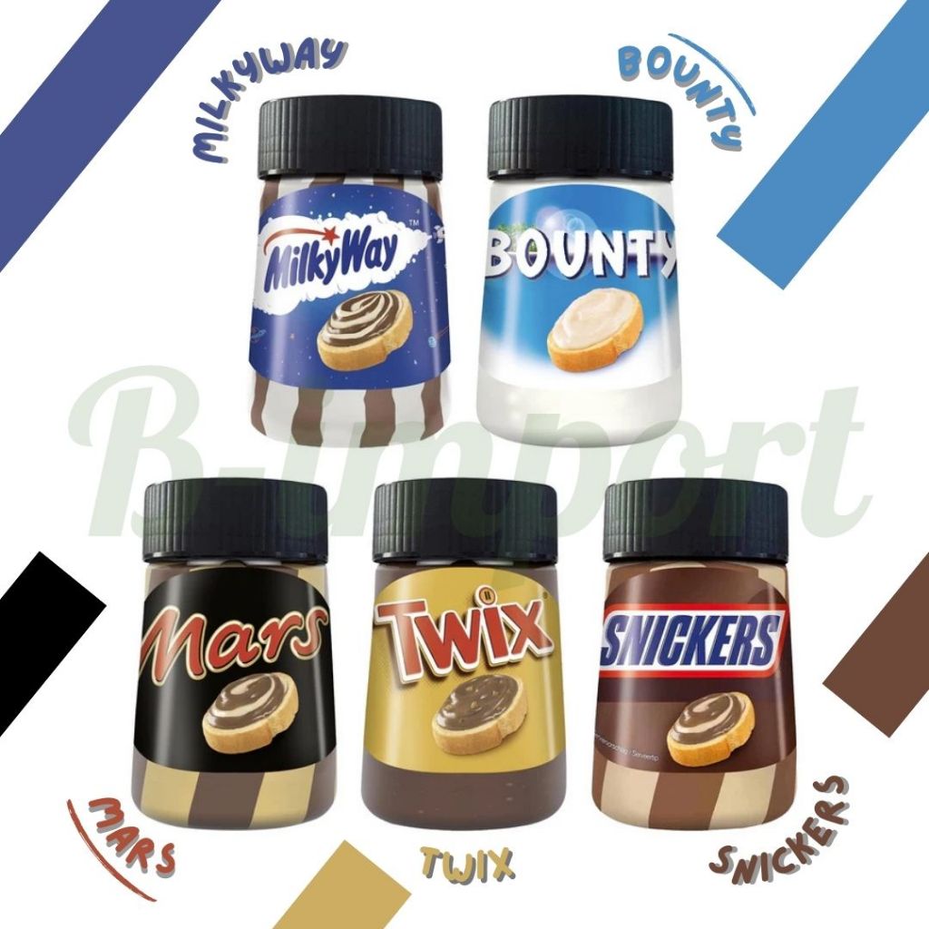 Chocolate Spread Mars / Bounty / Twix / Milkyway / Snickers ขนาด 350 กรัม จากยุโรป