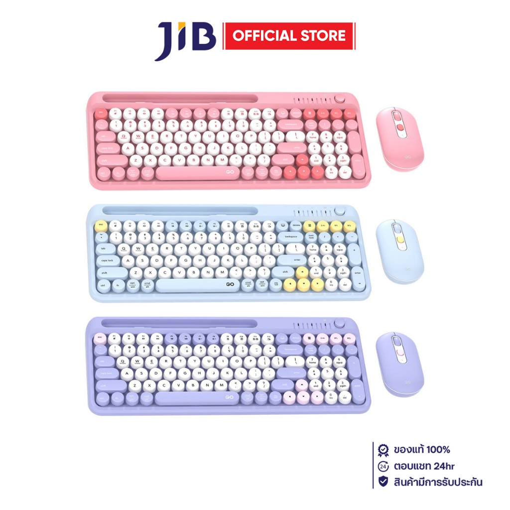 KEYBOARD & MOUSE (คีย์บอร์ดและเมาส์ไร้สาย) FANTECH GO MOCHI101 WK899