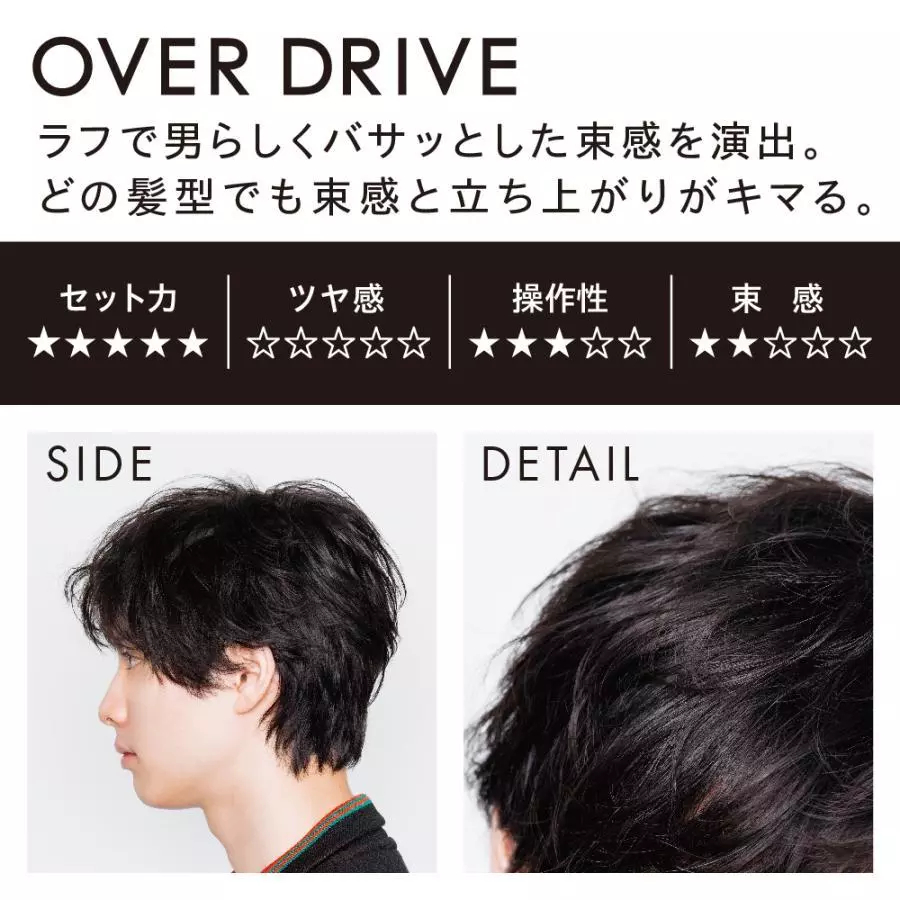 【Ocean Trico】Japan  Hair Wax 80g 7types OVERDRIVE / CLAY / EDGE / AIR / NATURAL / JET / SHINEOVER  / Japan famous wax styling Matt x keep Single item  for man【Direct from Japan】