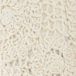 TOMS รองเท้าลำลองผู้หญิง สลิปออน รุ่น Alpargata Rope Sole 2.0 Natural Crochet Lace (CE) รองเท้าลิขสิทธิ์แท้