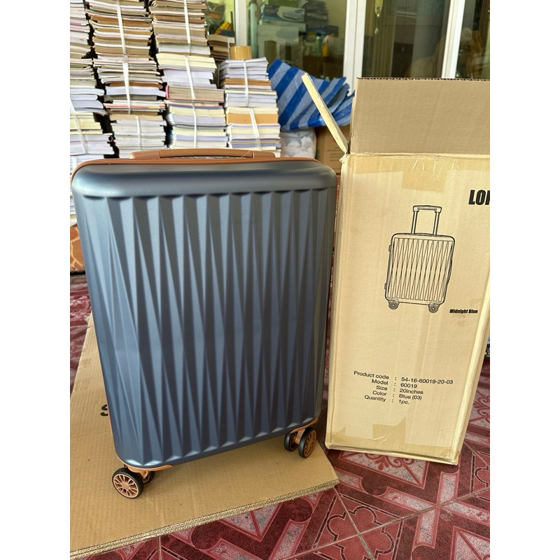 กระเป๋าเดินทางล้อลาก CAGGIONI 20 นิ้ว สี BLUE ของพรีเมี่ยม citibank พร้อมส่ง