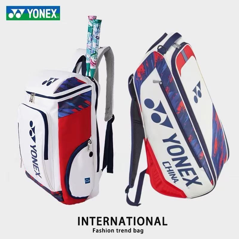 YONEX กระเป๋าเป้สะพายหลังแบดมินตันกันน้ำหลายชั้นเก็บกระเป๋านักเรียนเทนนิสมีช่องรองเท้าอิสระ