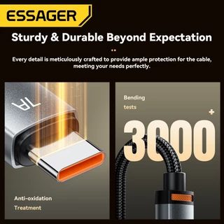 Essager 100W 7A สายเคเบิลข้อมูลหนึ่งถึงสอง A-C+C/A-C+L for ip Huawei oppo redmi